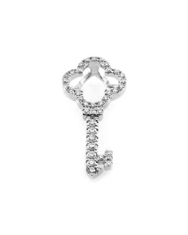 Hidalgo Diamond Key Pendant in Gold