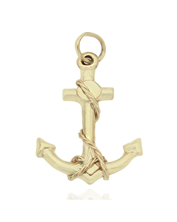 Anchor Pendant in Gold