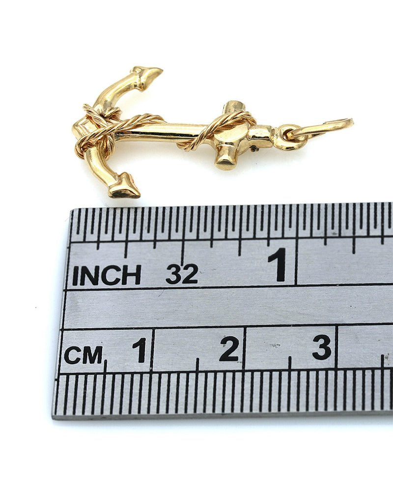 Anchor Pendant in Gold