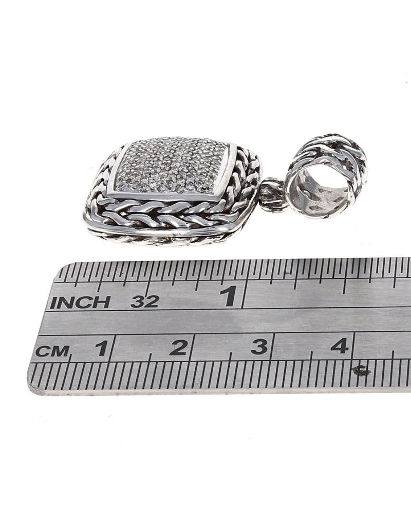 John Hardy Classic Chain Diamond Pave Pendant