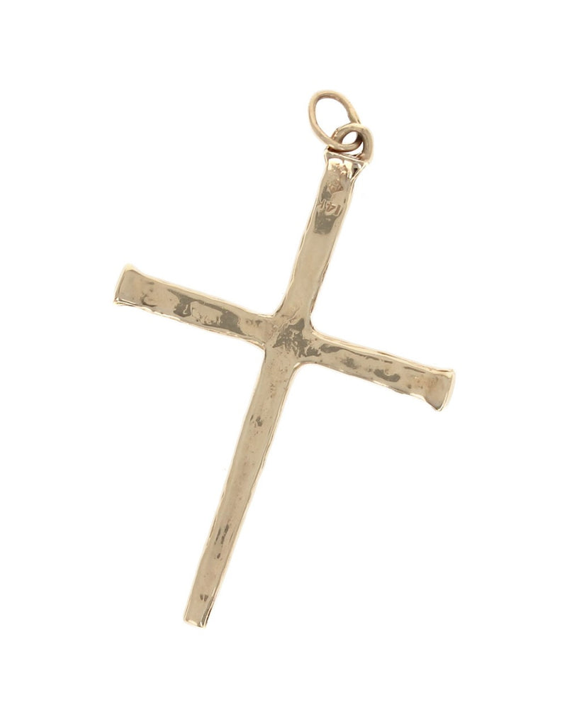 Textured Cross Pendant in Gold