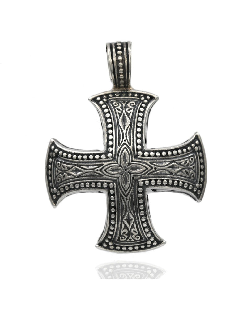 Konstantino Unisex Cross Enhancer Pendant in Sterling Silver