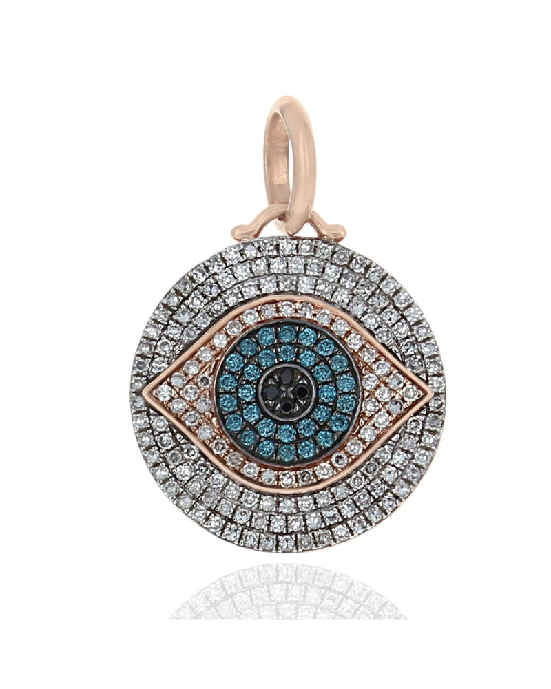 Pave Diamond Evil Eye Pendant