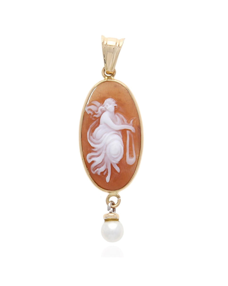 Dancing Lady Pearl Dangle Pendant