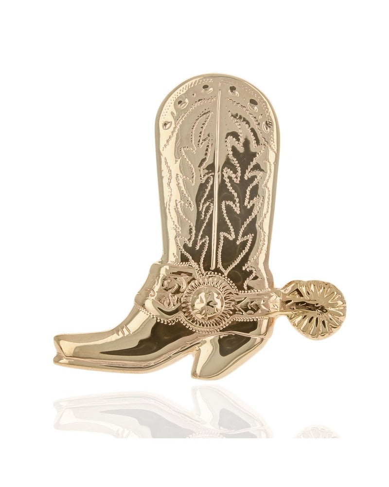 Bohlin Etched Cowboy Boot for Bolo Tie