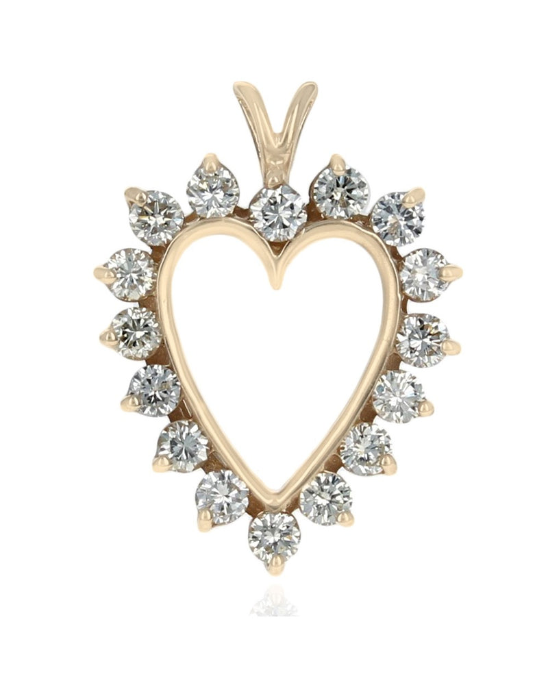 Diamond Open Heart Pendant