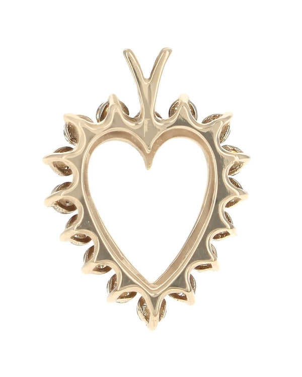 Diamond Open Heart Pendant