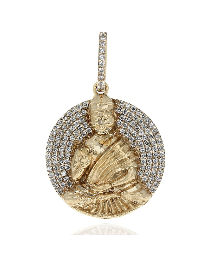 Sheryl Lowe Diamond Pave Buddha Pendant