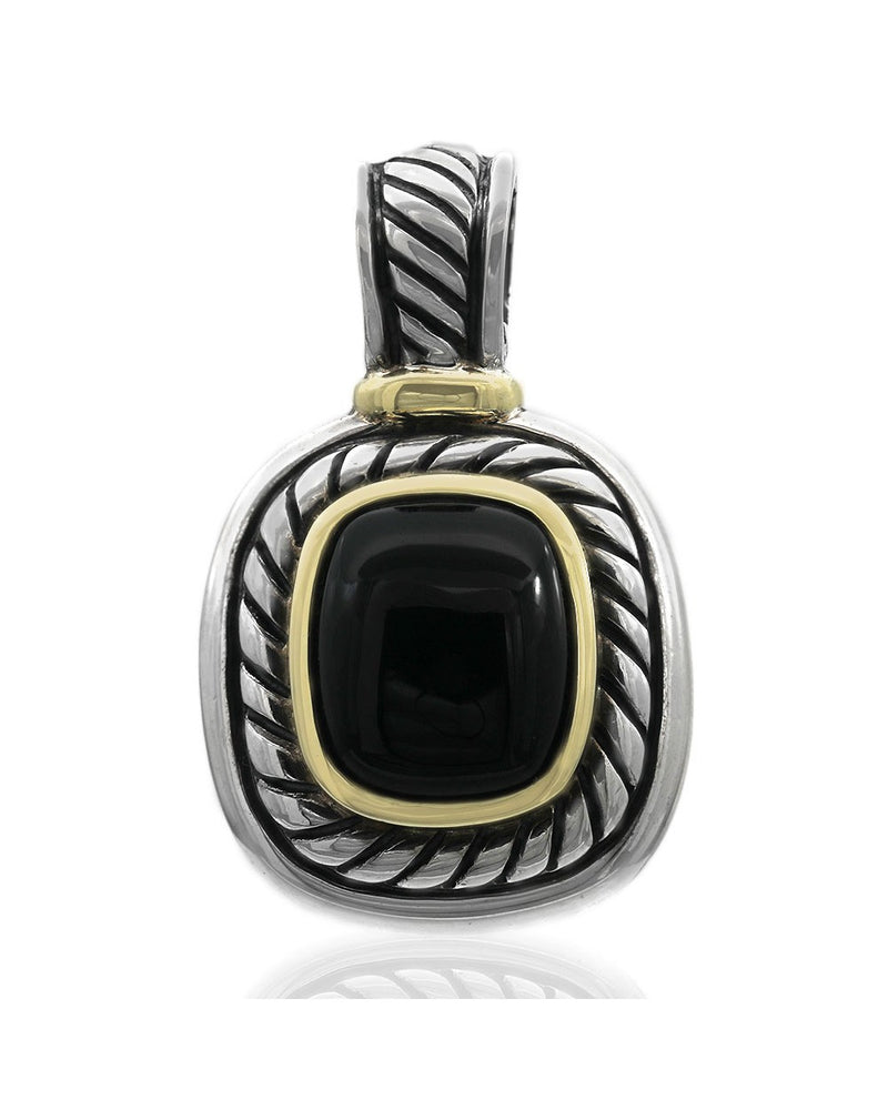 David Yurman Albion Black Onyx Enhancer Pendant