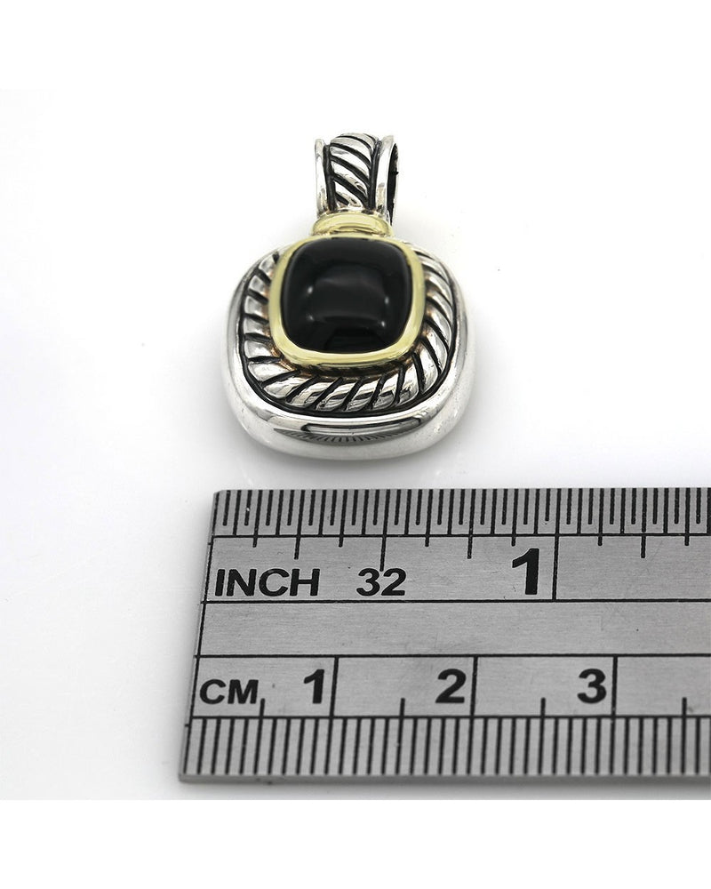 David Yurman Albion Black Onyx Enhancer Pendant