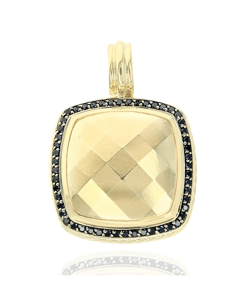 David Yurman Albion Black Diamond Halo Enhancer Pendant