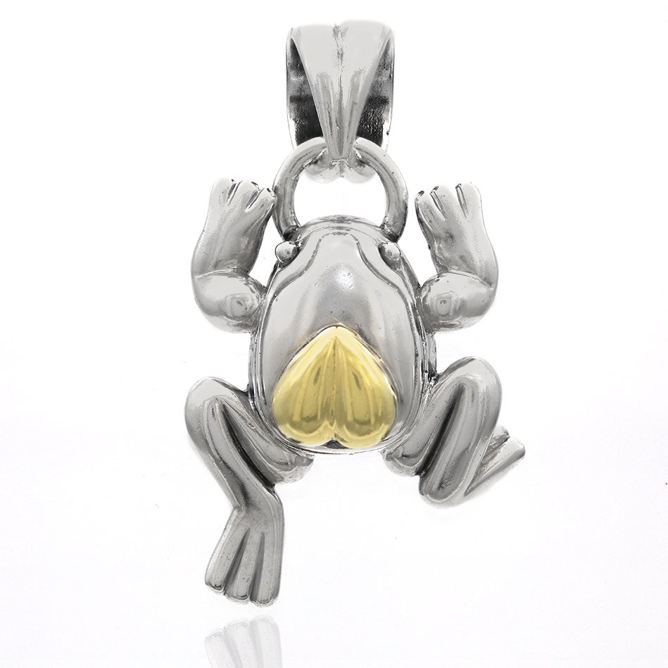 Saint by Sarah Jane Otis Lucky Heart Frog Pendant