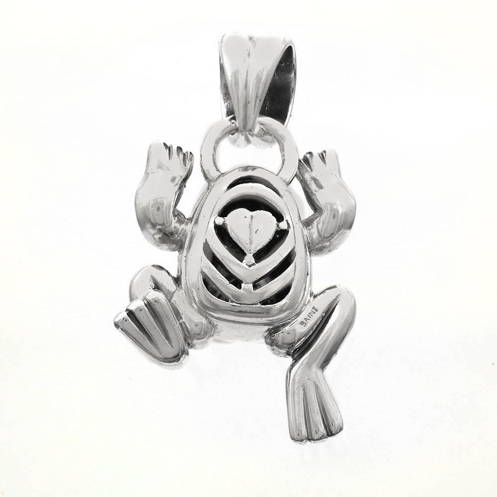 Saint by Sarah Jane Otis Lucky Heart Frog Pendant