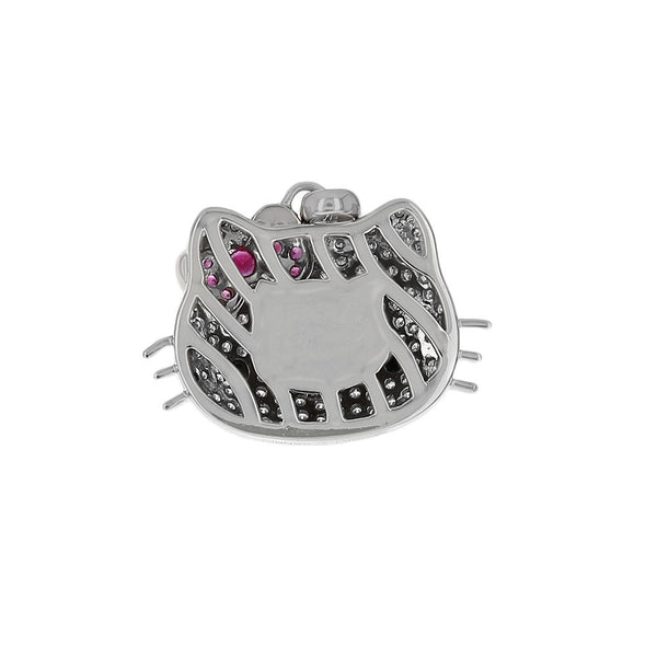 Kimora Lee Simmons Miss Kitty Diamond Pave Pendant in White Gold
