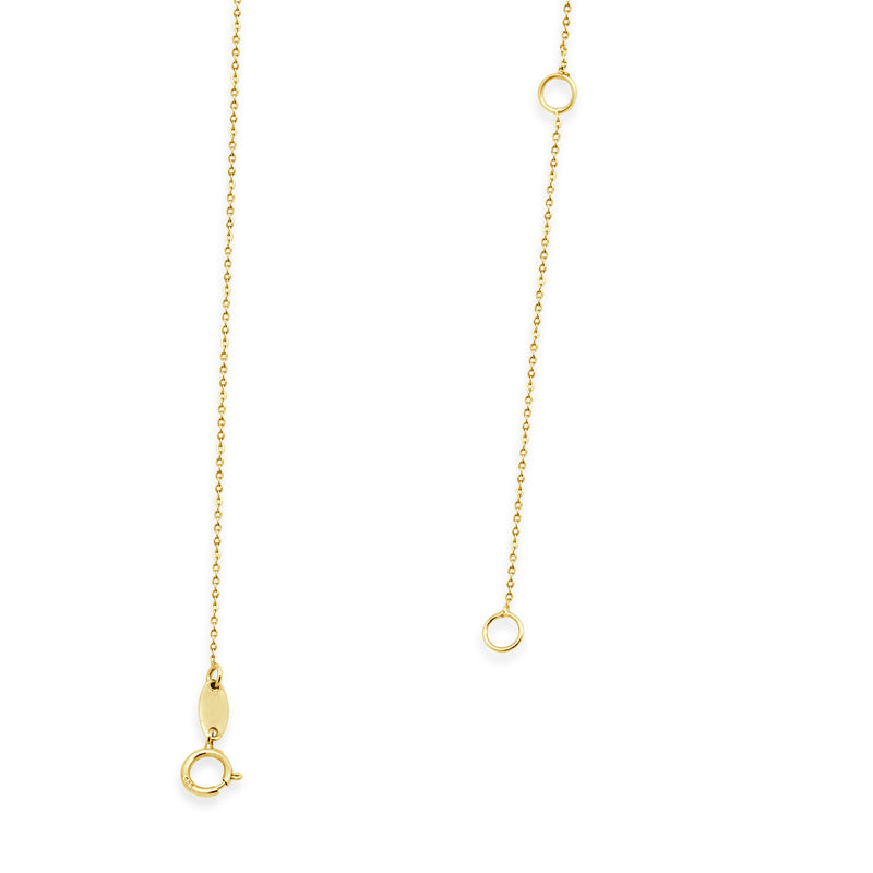 14 Karat Yellow Gold ID Bar Necklace