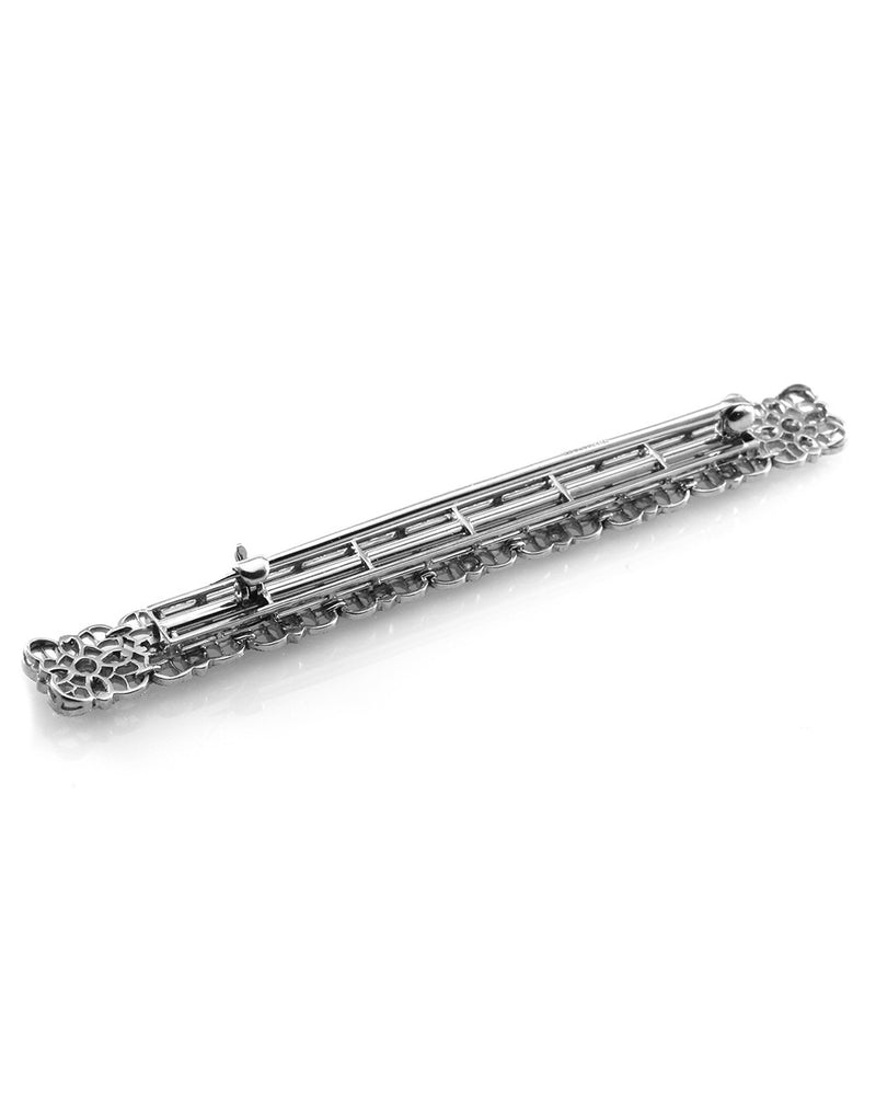 Tiffany & Co. Art Deco Diamond Bar Pin in Platinum