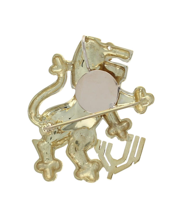 Lion of Judah Brooch/Pendant in Gold