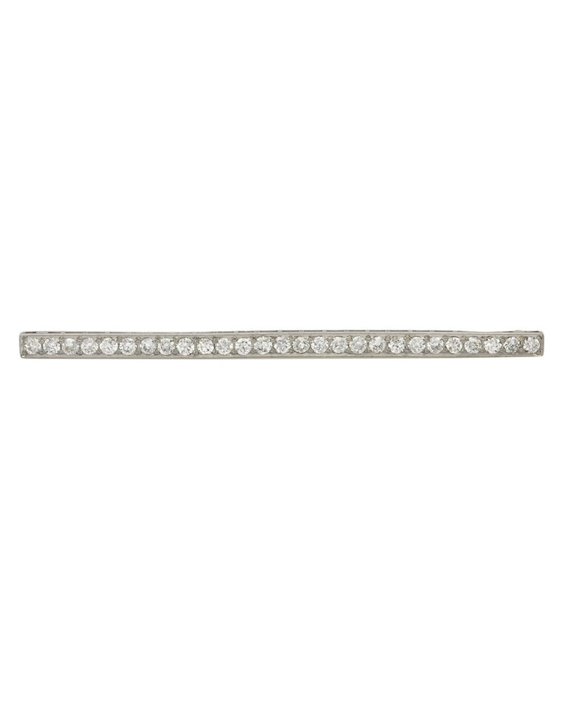 European Diamond Bar Pin in Gold