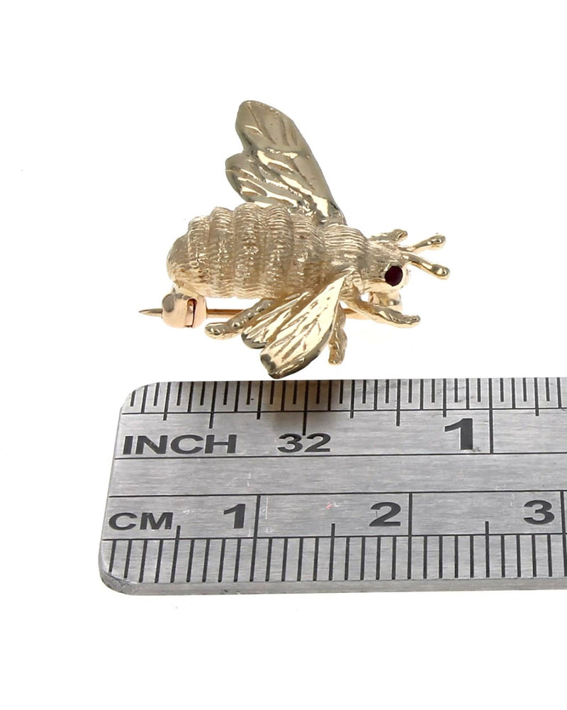 Bee Pin in Yellow Gold