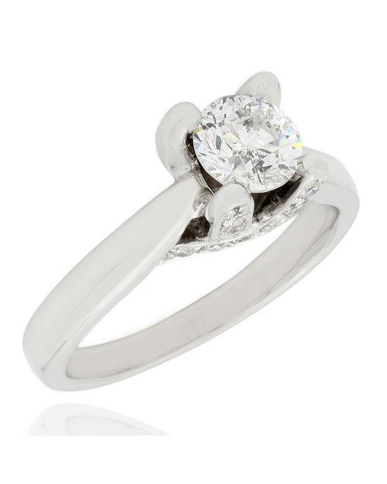 14KW Diamond Solitaire Ring