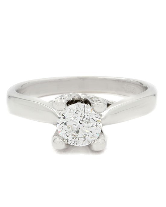 14KW Diamond Solitaire Ring