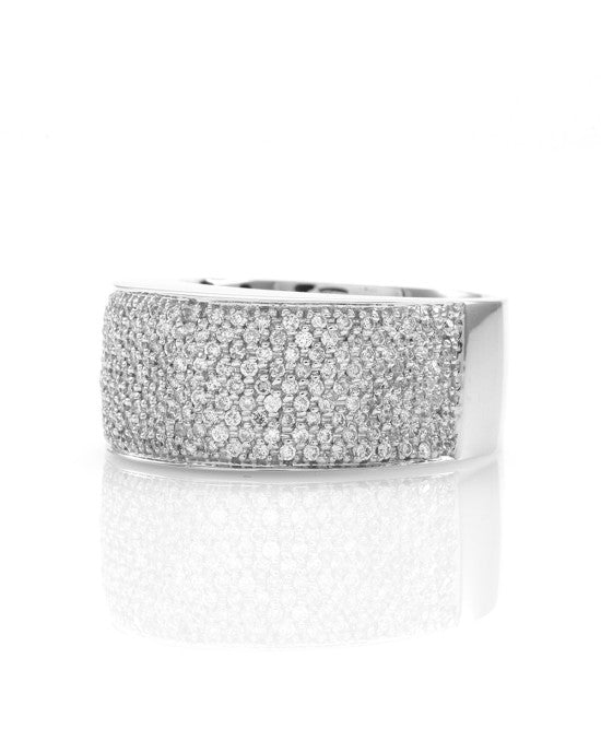 Sonia B 1.70ctw Micro Pave Diamond Ring in 14K White Gold