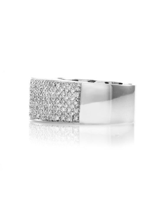 Sonia B 1.70ctw Micro Pave Diamond Ring in 14K White Gold