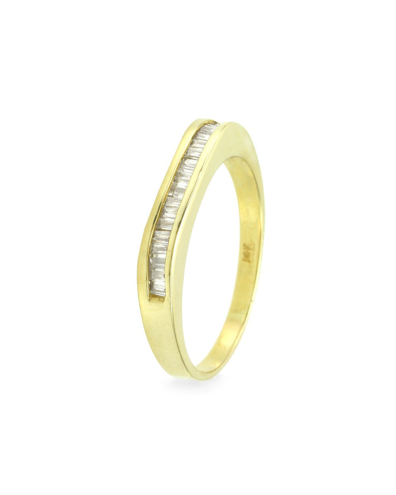 0.28ctw Baguette Diamond Band/ Ring in 14K Yellow Gold