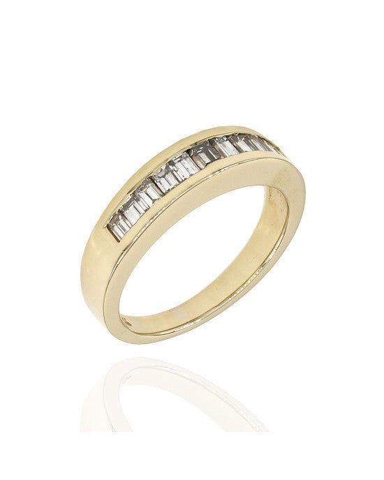 0.60ctw Baguette Diamond Band/ Ring in 14K Yellow Gold