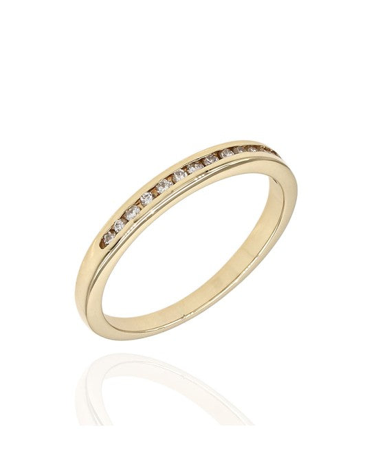 0.15ctw Diamond Band/ Ring in 14K Yellow Gold SZ 6.75