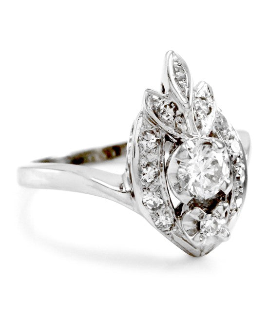 Mid-Century Diamond Ring in Gold