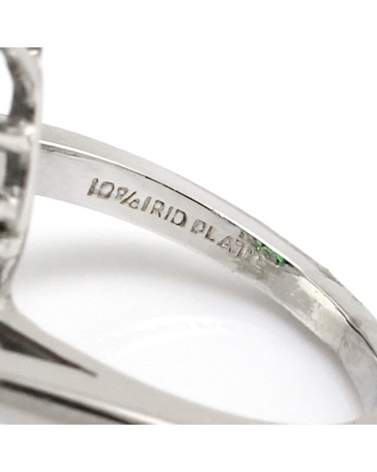 2.03ct Emerald & 1.36ctw Diamond Halo Ring in Platinum