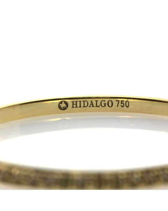 Hidalgo Slanted 0.20ctw Yellow Diamond Eternity Band in 18K Yellow Gold SZ 6.25