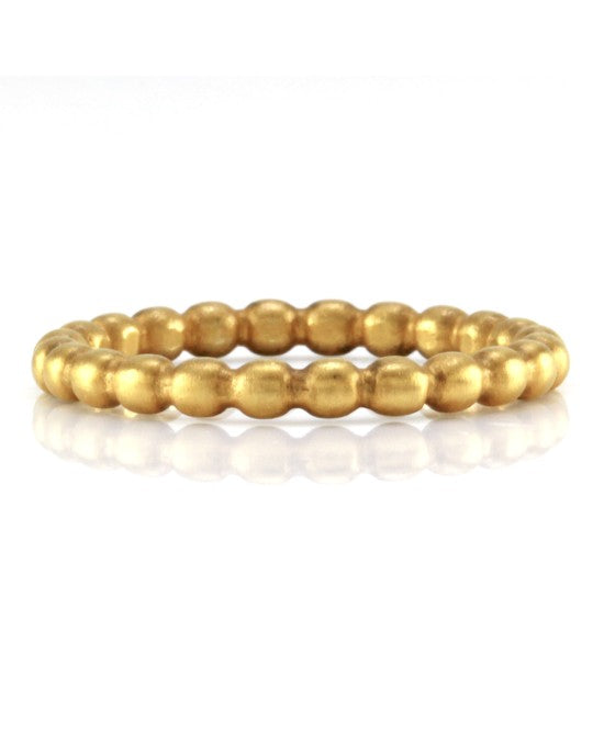 Norman Covan Scalloped Gold Eternity Band