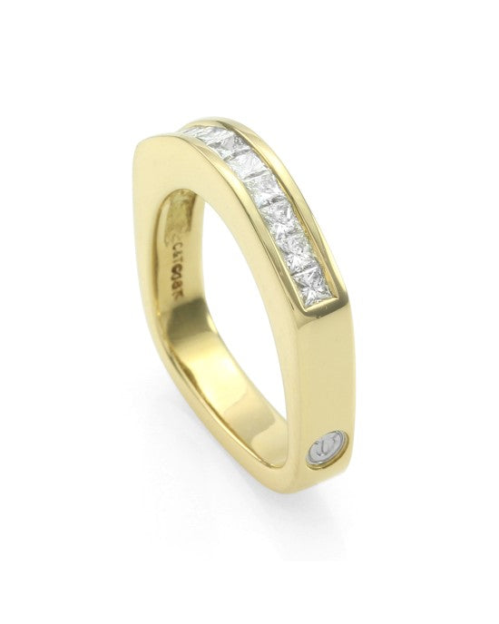 Coffin & Trout Paragon Diamond Band in 18K Yellow Gold