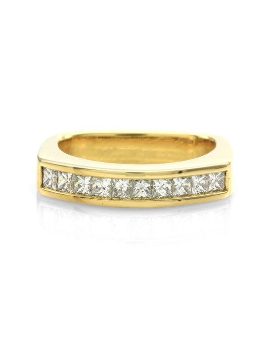 Coffin & Trout Paragon Diamond Band in 18K Yellow Gold