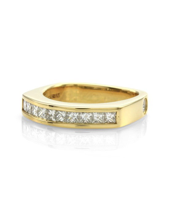 Coffin & Trout Paragon Diamond Band in 18K Yellow Gold