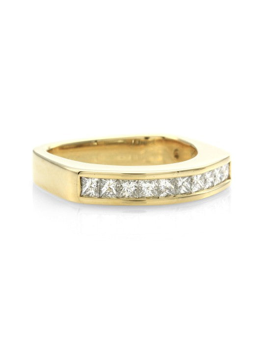 Coffin & Trout Paragon Diamond Band in 18K Yellow Gold