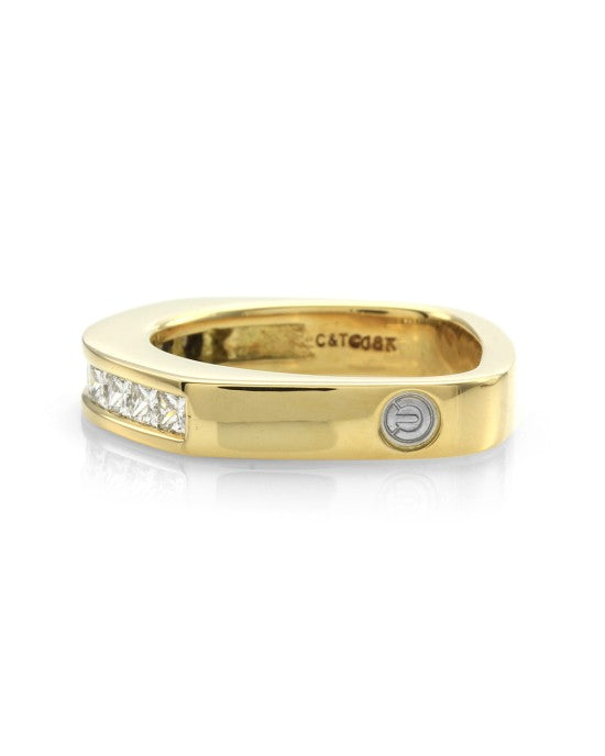 Coffin & Trout Paragon Diamond Band in 18K Yellow Gold