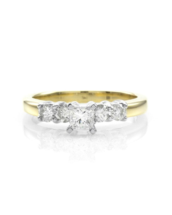 5 Stone Diamond Engagement Ring