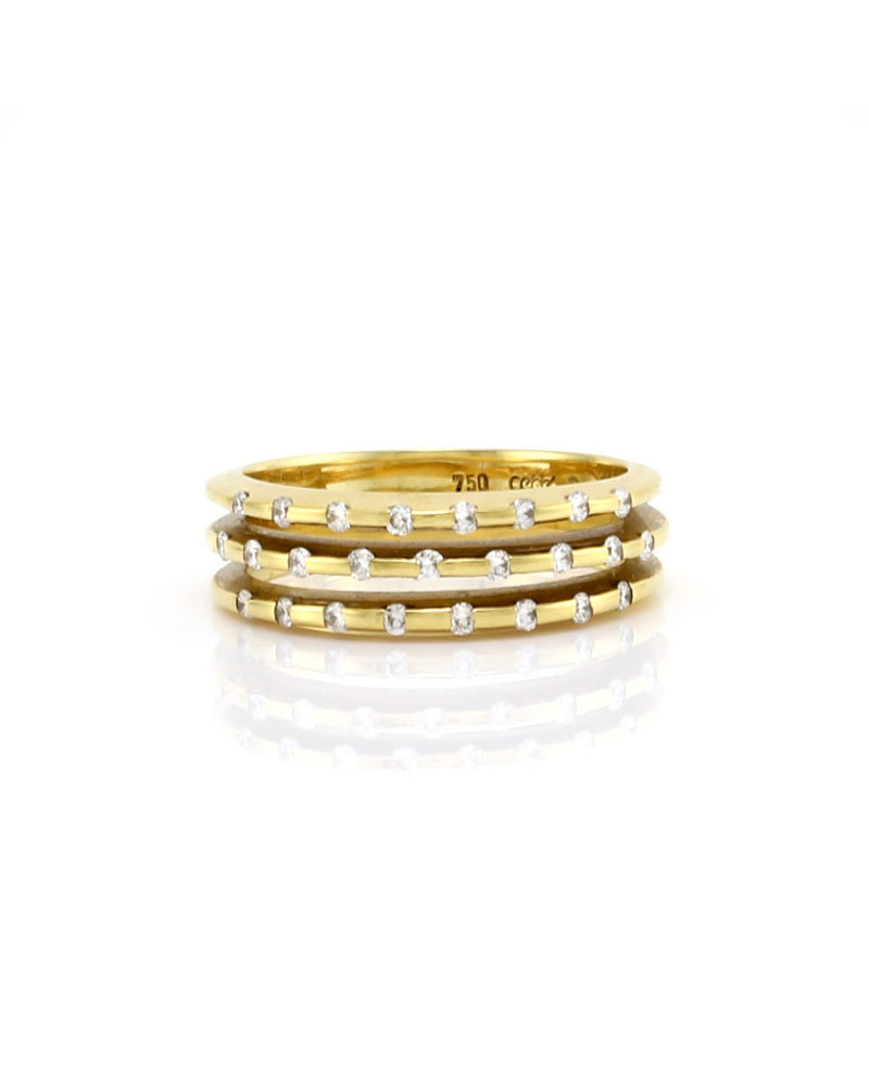 Cede Diamond and Yellow Gold Ring