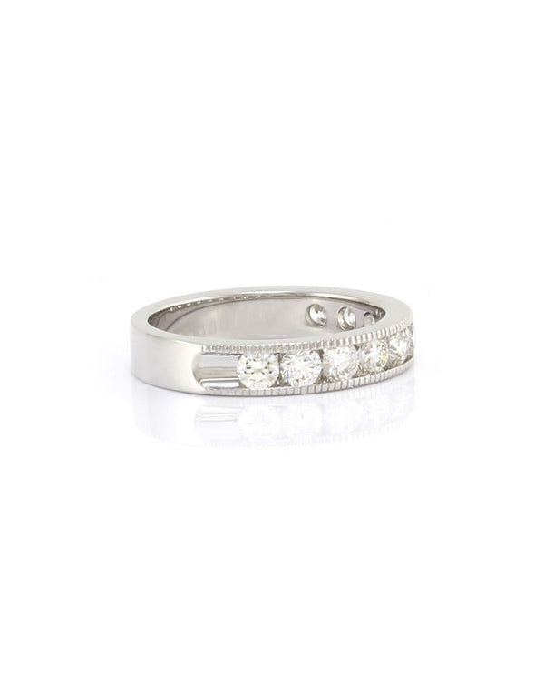 Channel Set Diamond Ring in Gold