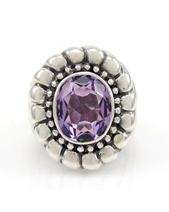 SS Amethyst Ring