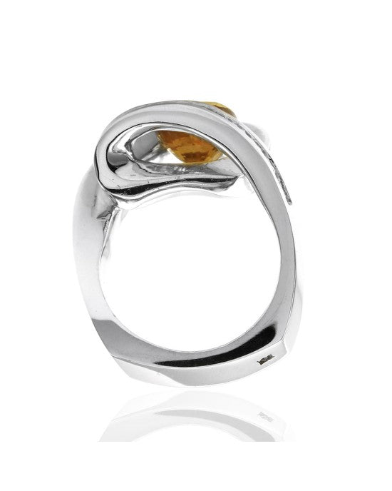 Gauthier Yellow Sapphire and Diamond Ring in Gold