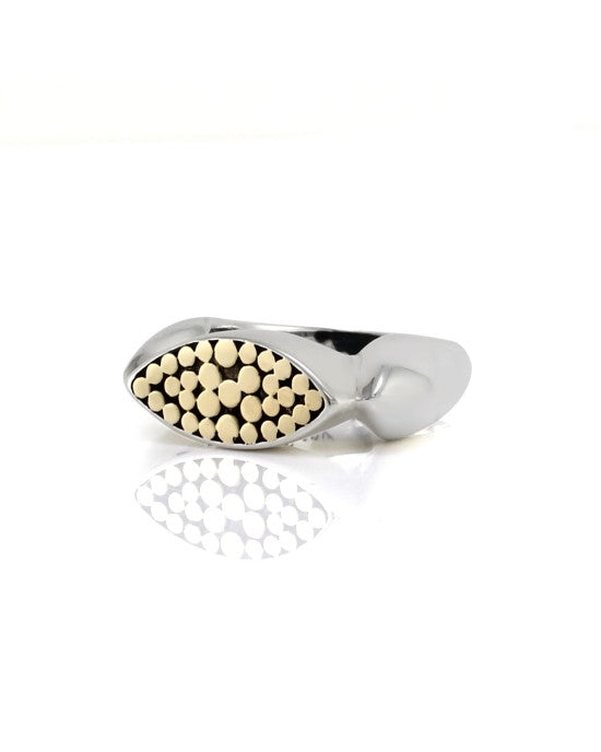 John Hardy Dot Ring in Silver and Gold