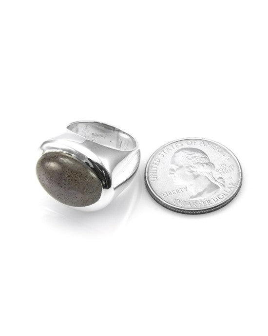 Sterling Silver Labradorite Ring