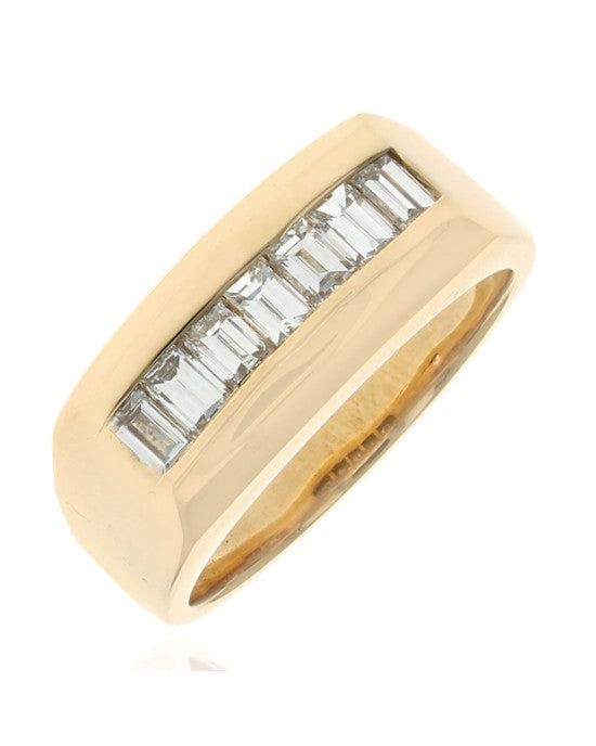 Baguette Diamond Rectangular Top Ring