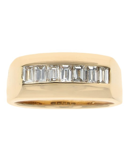 Baguette Diamond Rectangular Top Ring