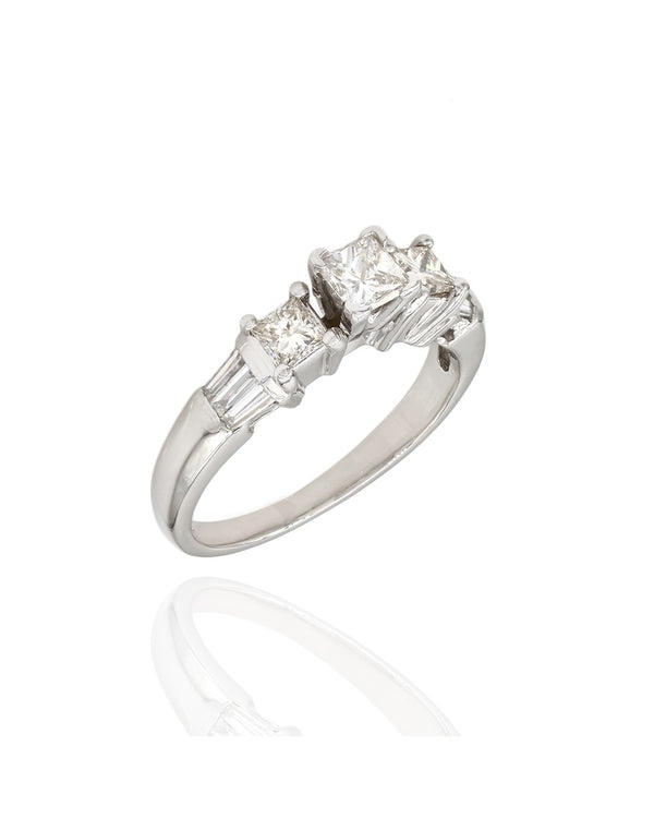 Princess Diamond Ring in Platinum