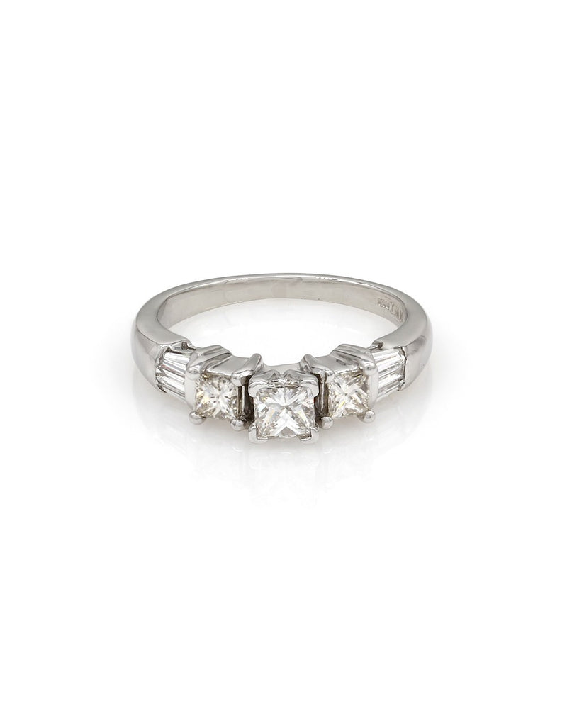 Princess Diamond Ring in Platinum